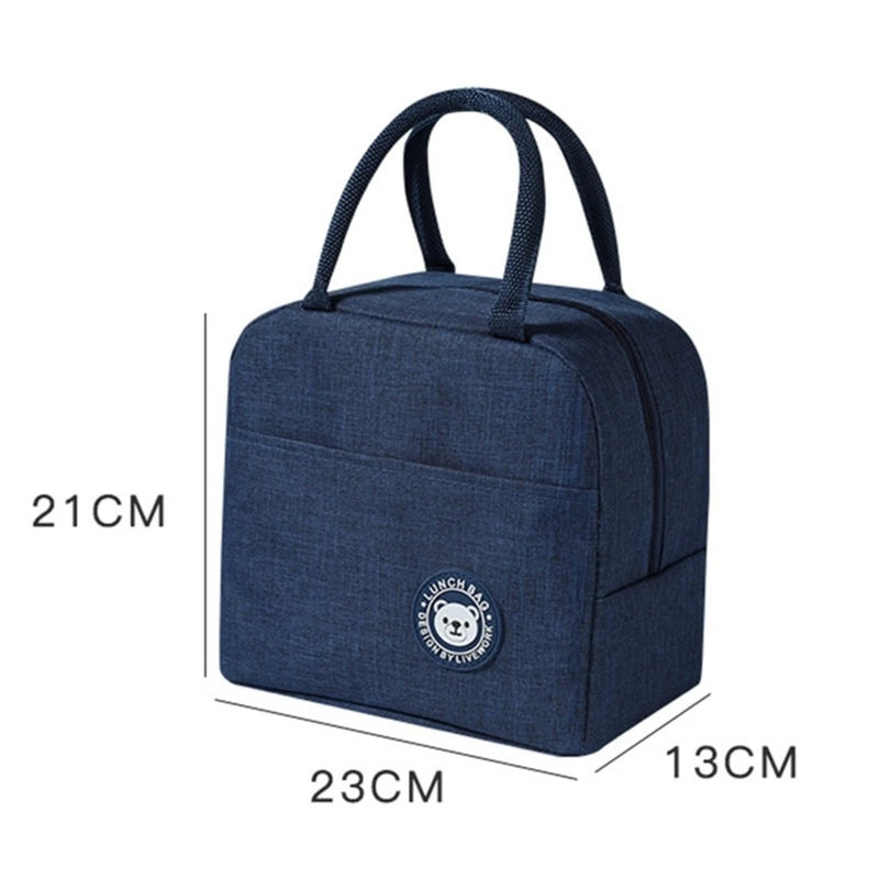 Bolsa Térmica Com Bolso Externo Para Marmita Viagem DAFUSHOP