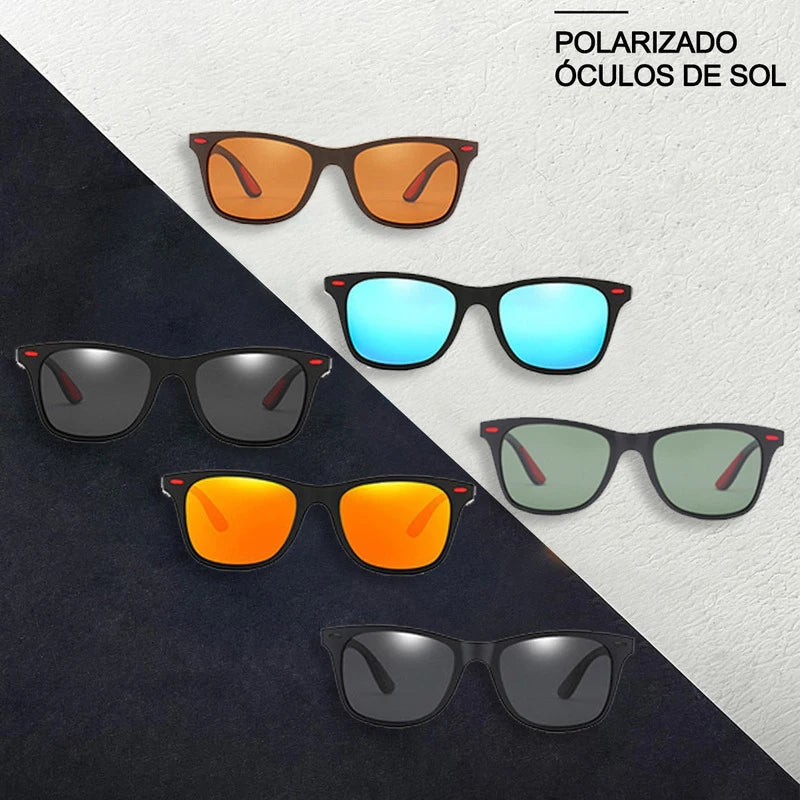 Nova moda Óculos de sol polarizados para homens mulheres lentes espelhadas óculos de sol esportivos