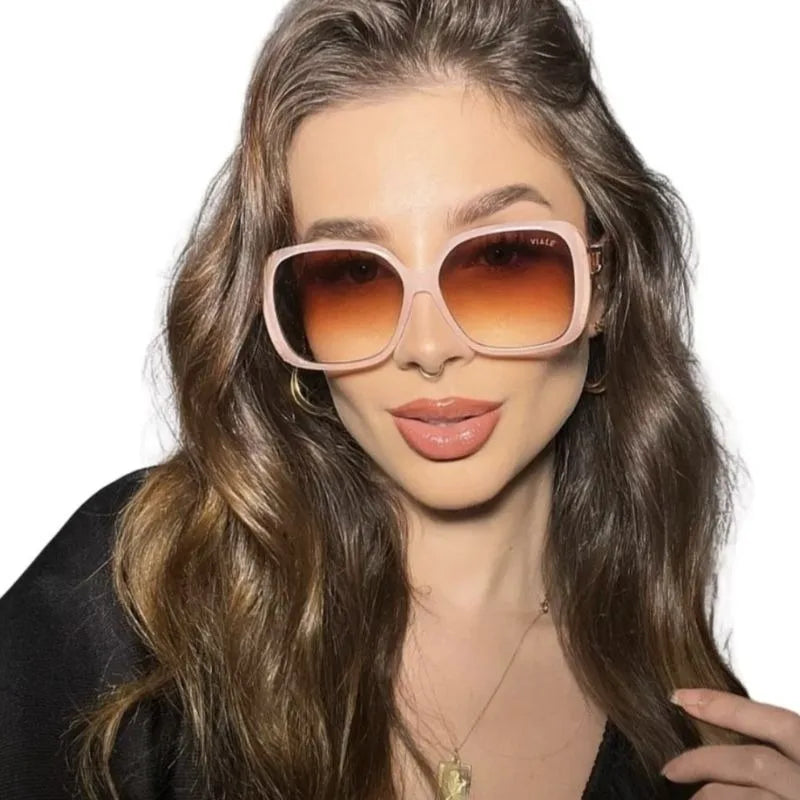 Óculos Viale Original Square Women Sunglasses-Fashion, Style and Quality Guaranteed Shipping to all Brazil