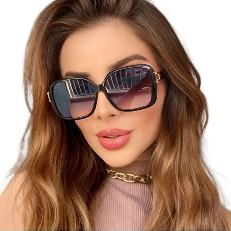 Óculos Viale Original Square Women Sunglasses-Fashion, Style and Quality Guaranteed Shipping to all Brazil