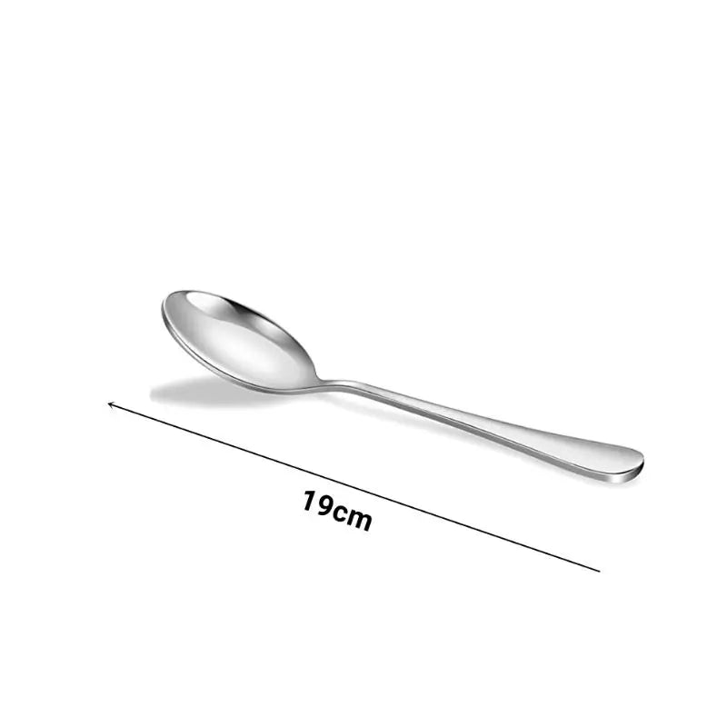 Kit 6 Colher de sopa de aço inoxidável Taber Spoon