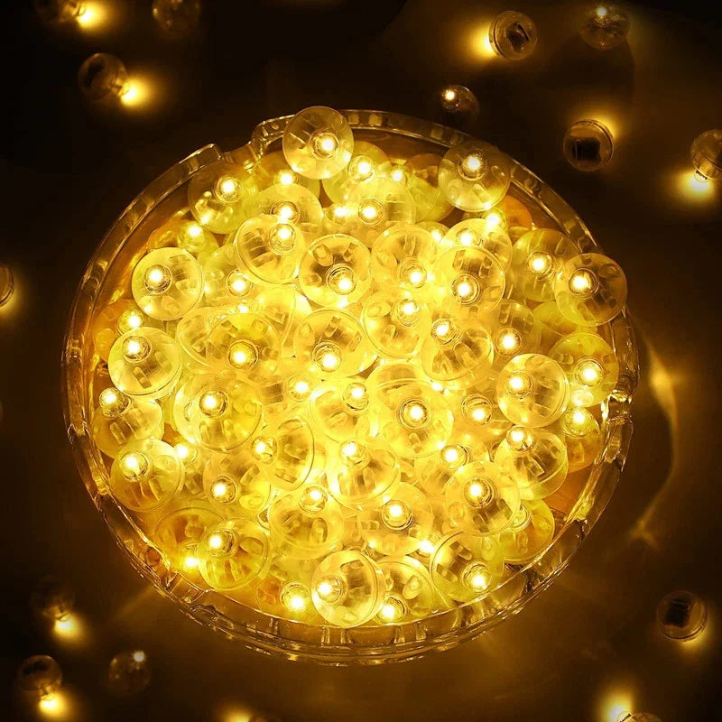 Bolas natal LED Flash Mini Balão Luz Tumbbler Pequena Bola Redonda Festa de Casamento Decoração de Aniversário 6 Cores 10 Pcs