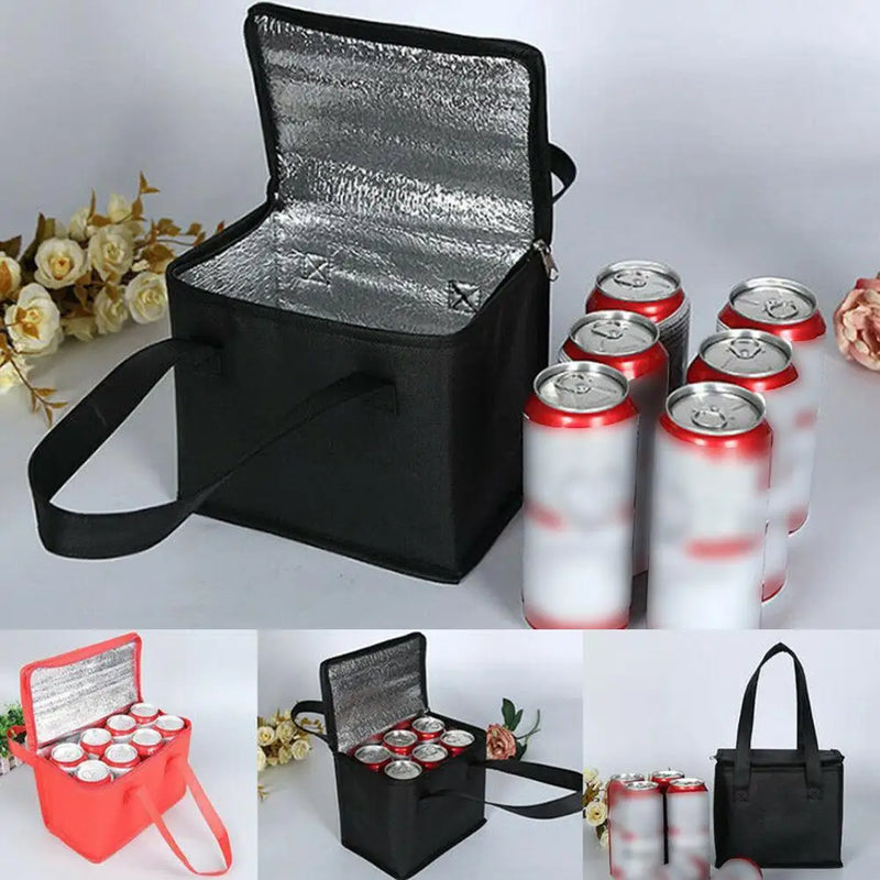 Bolsa térmica portátil Isolamento de cerveja Cooler Bolsa Piquenique ao ar livre Acampamento Cooler L / S Térmico Bolsa Caixa Bento Almoço Isolamento T1C6