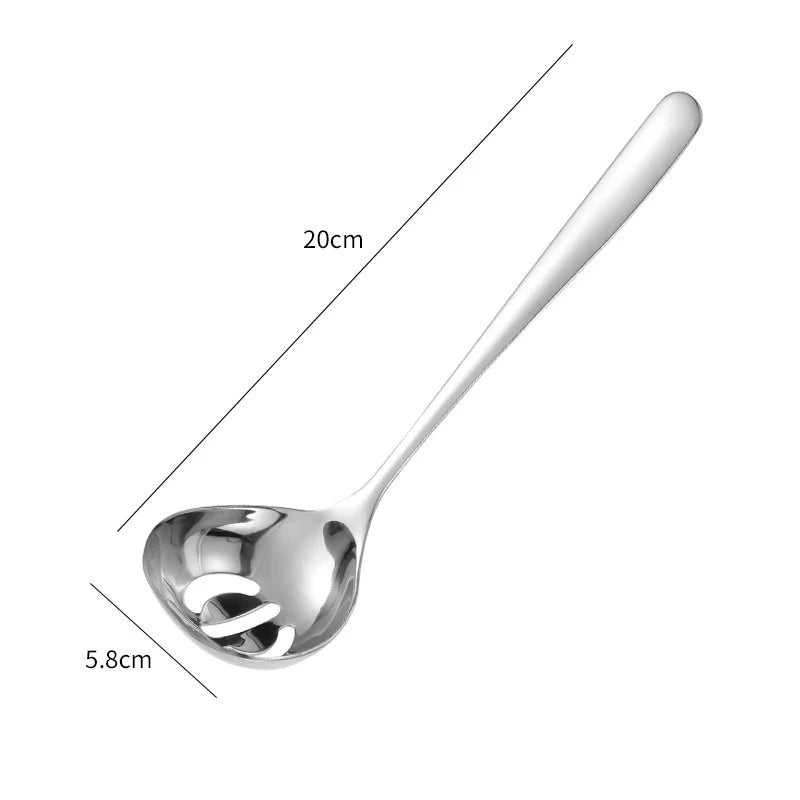 Alça longa Colher de sopa dourada Concha Talheres de cozinha doméstica Colheres de aço inoxidável Colher Coador Utensílios de cozinha Utensílios de cozinha