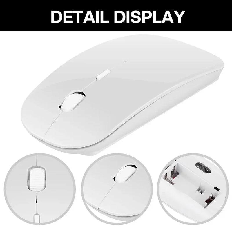 Mouse para jogos sem fio recarregável portátil ergonômico silencioso e mágico adequado para computadores portáteis tablets telefone IPAD