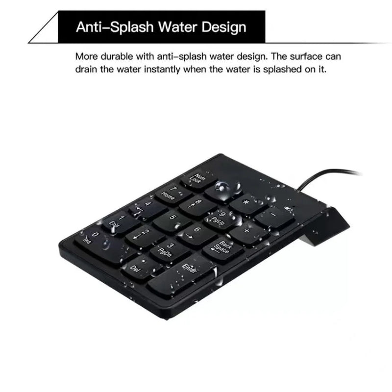 Mini Teclado Numérico Portátil Usb 18 Teclas Pc E Notebook