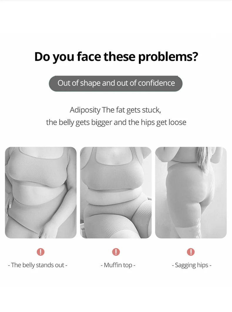 Cinta e Calcinha Sem Costura Mulheres Cintura Alta Controle de Barriga Calcinha Calor Útero Calcinha Emagrecimento Magnética Cuecas de Conforto Body Shaper