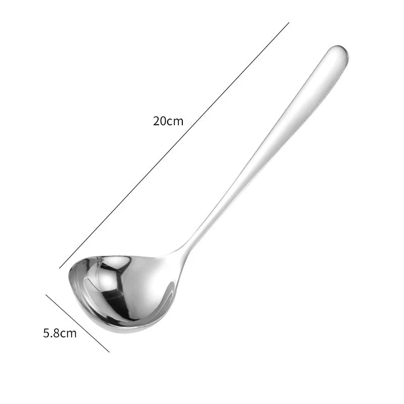 Alça longa Colher de sopa dourada Concha Talheres de cozinha doméstica Colheres de aço inoxidável Colher Coador Utensílios de cozinha Utensílios de cozinha